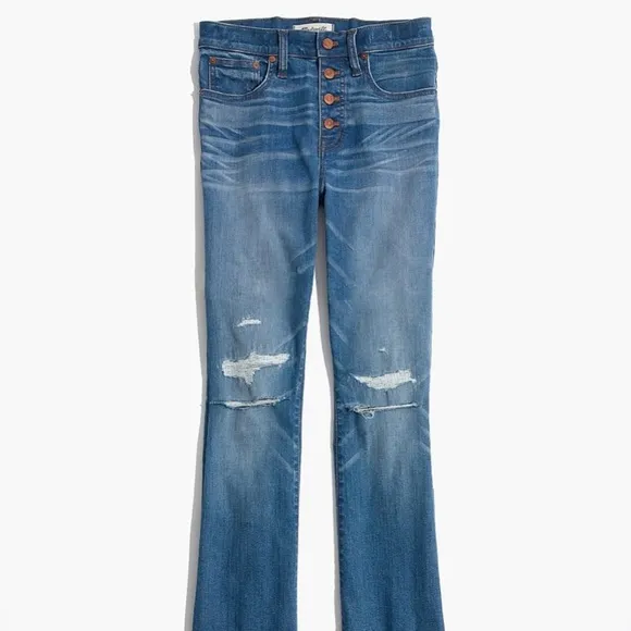 Cali Demi-Boot Button Front jeans in Bronson wash size 28