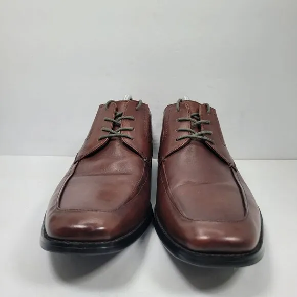 Calibrate Msryan Men's Brown Leather Lace-Up Dress Shoes US Size 11.5