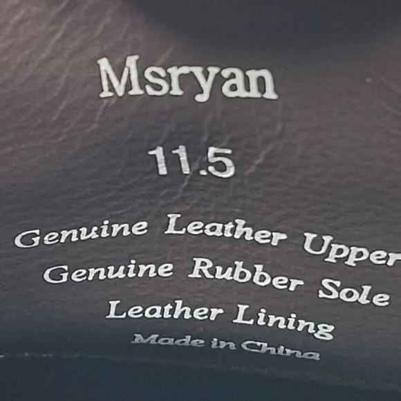 Calibrate Msryan Men's Brown Leather Lace-Up Dress Shoes US Size 11.5