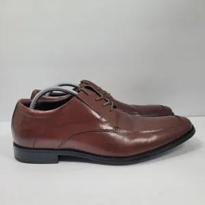 Calibrate Msryan Men's Brown Leather Lace-Up Dress Shoes US Size 11.5