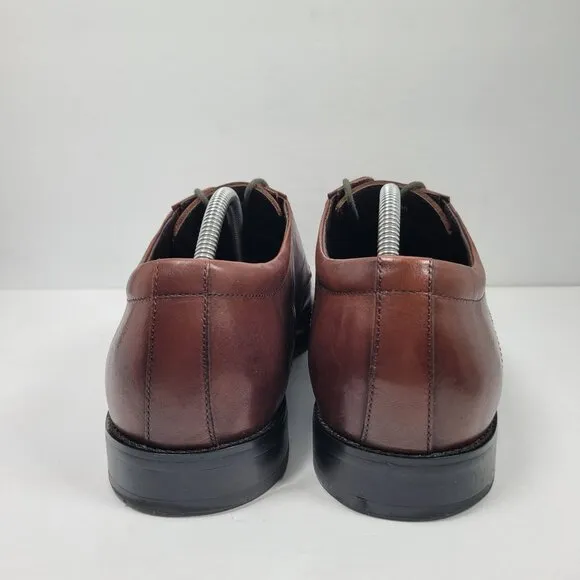 Calibrate Msryan Men's Brown Leather Lace-Up Dress Shoes US Size 11.5