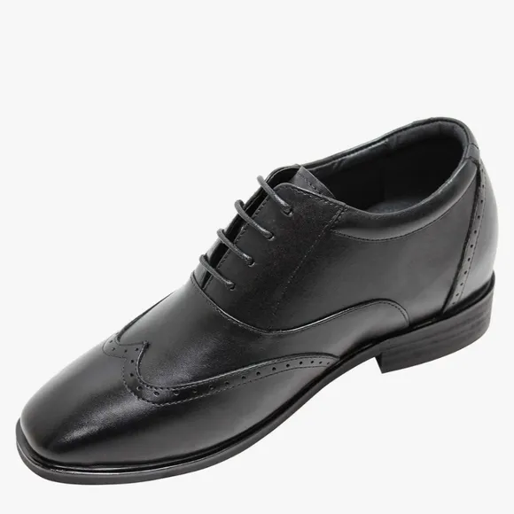 CALTO Men's Invisible Height Increasing Elevator Shoes - Size 9 US