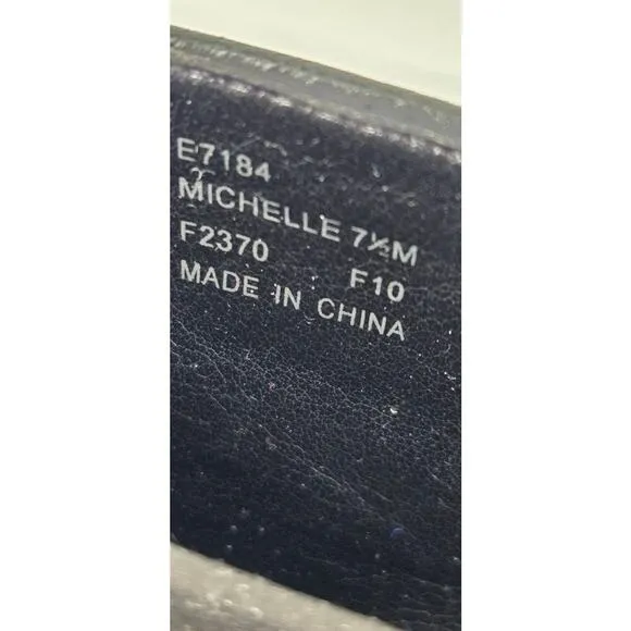 Calvin Klein Michelle One-The-Knee Flat Black Leather Riding Boots Womens 7.5