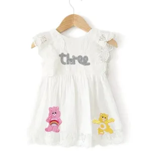 Care Bears Dress Third Birthday Outfit Clothes Smash Cake Funshine Sheer Wish