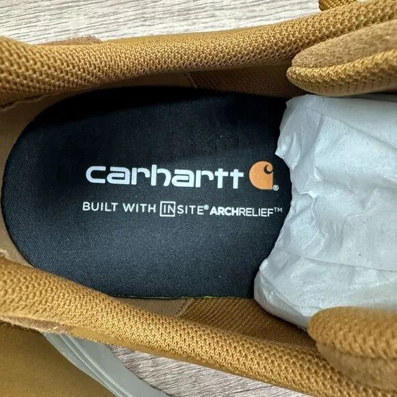Carhartt Mens Detroit Leather Sneakers Athletic Shoes Brown Size 12M FC2134-M