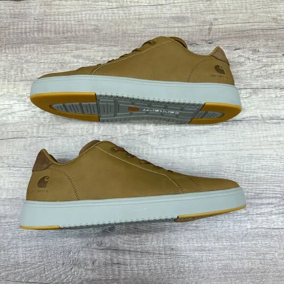 Carhartt Mens Detroit Leather Sneakers Athletic Shoes Brown Size 12M FC2134-M