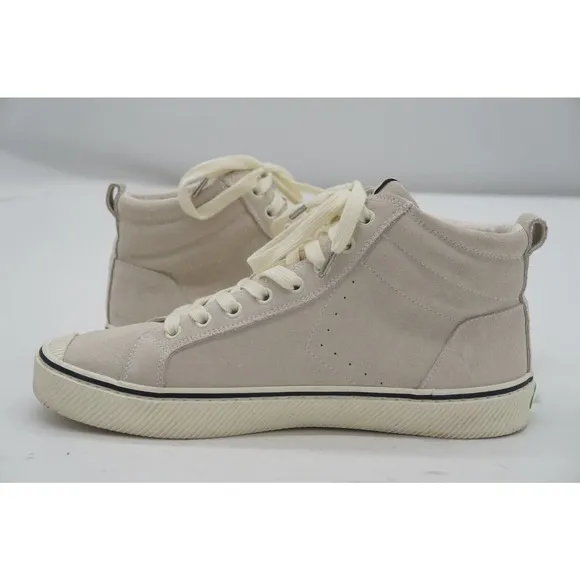 Cariuma OCA High Sneakers Mens 9.5 Women 11 ivory Suede Casual Shoes