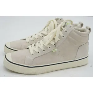 Cariuma OCA High Sneakers Mens 9.5 Women 11 ivory Suede Casual Shoes