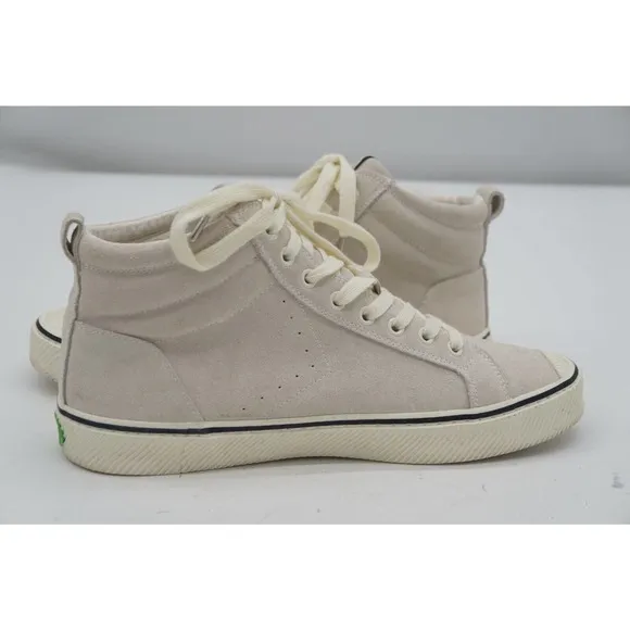 Cariuma OCA High Sneakers Mens 9.5 Women 11 ivory Suede Casual Shoes