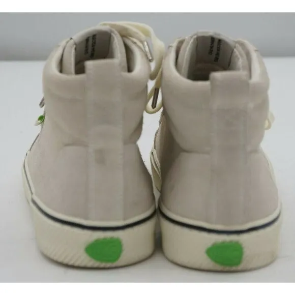 Cariuma OCA High Sneakers Mens 9.5 Women 11 ivory Suede Casual Shoes