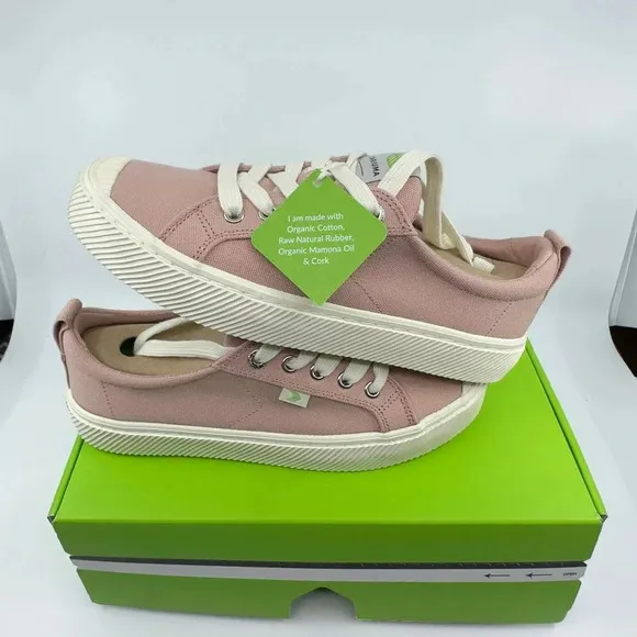 Cariuma Unisex Oca Low Sneaker Casual Shoes Lace-Up Mystic Rose Gold Pink 7/8.5