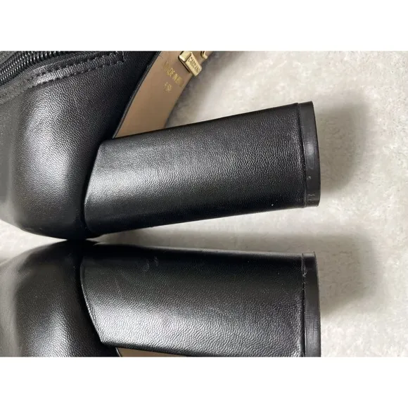 Carrano Leather Ankle Zip Boots Bootie Shoes - Black Size 6.5 - Made In Brazil
