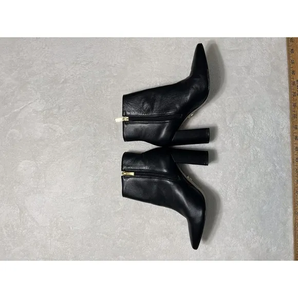 Carrano Leather Ankle Zip Boots Bootie Shoes - Black Size 6.5 - Made In Brazil