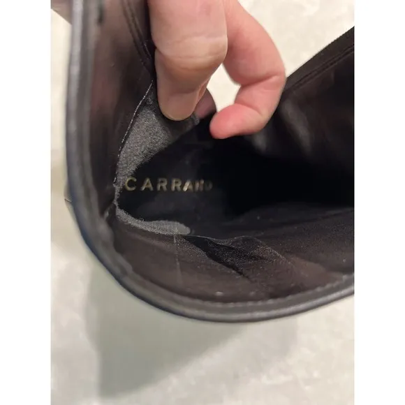 Carrano Leather Ankle Zip Boots Bootie Shoes - Black Size 6.5 - Made In Brazil