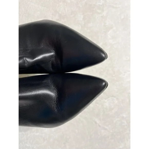 Carrano Leather Ankle Zip Boots Bootie Shoes - Black Size 6.5 - Made In Brazil
