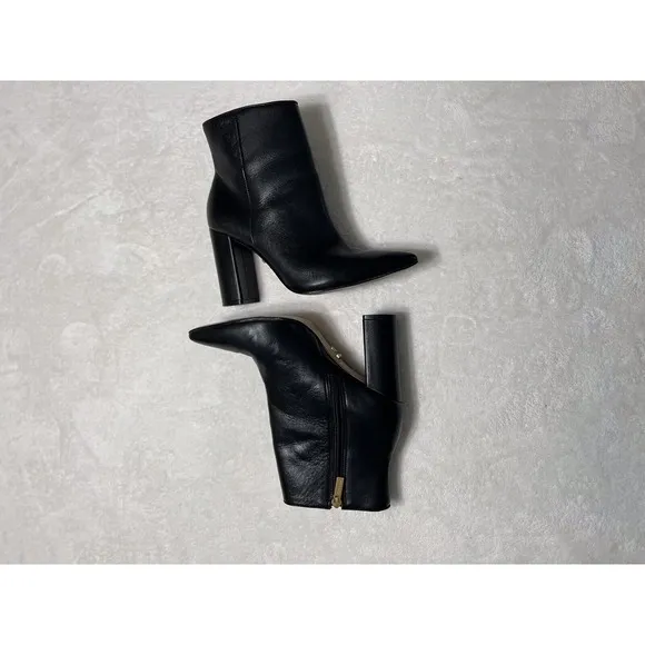 Carrano Leather Ankle Zip Boots Bootie Shoes - Black Size 6.5 - Made In Brazil