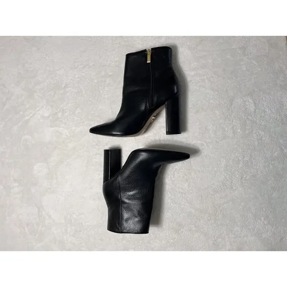 Carrano Leather Ankle Zip Boots Bootie Shoes - Black Size 6.5 - Made In Brazil