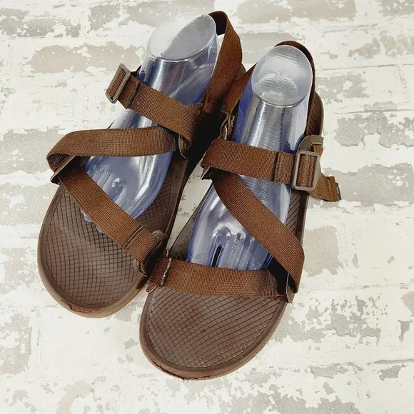 Chaco Lowdown Monks Robe Brown Strappy Sandals D5