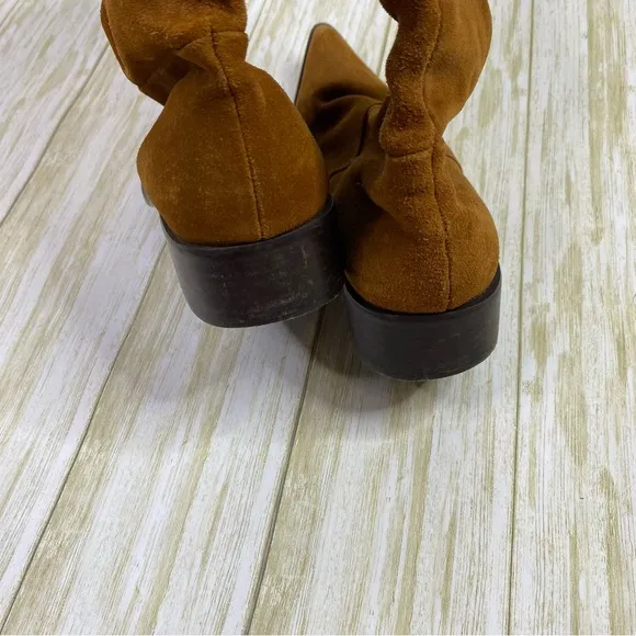 Chinese Laundry Brown Suede Slouchy Winner Boots