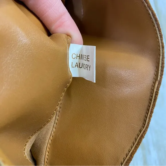 Chinese Laundry Brown Suede Slouchy Winner Boots