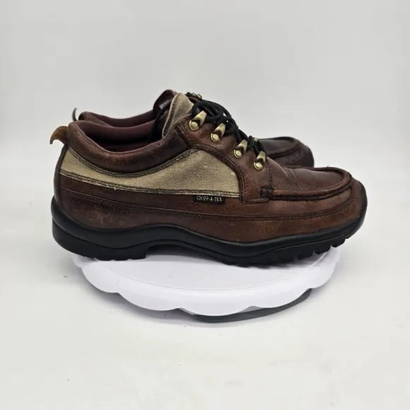 Chippewa Shoe Men's 10.5 M Vintage Moc Toe Hiking Boots Brown