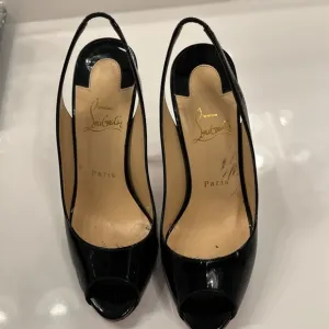 Christian Louboutin Paris peep toes heel 120