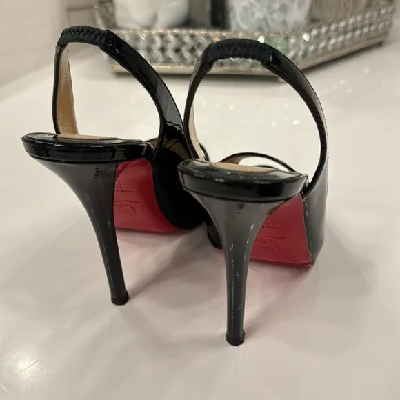 Christian Louboutin Paris peep toes heel 120