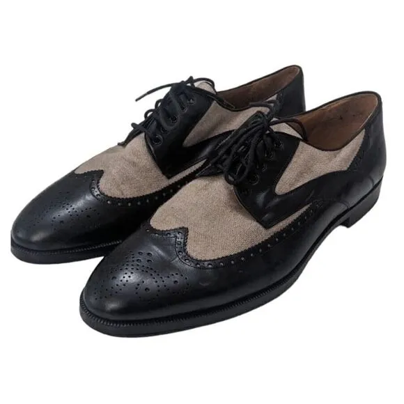 CHURCH'S PRIMA CLASSE Spectator Handmade Wingtip Oxford Dress Shoes 12 M
