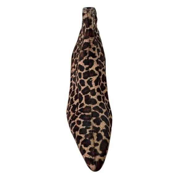 Circa Joan &amp; David Pointed Toe Leopard Print Bootie Women's Size 10M