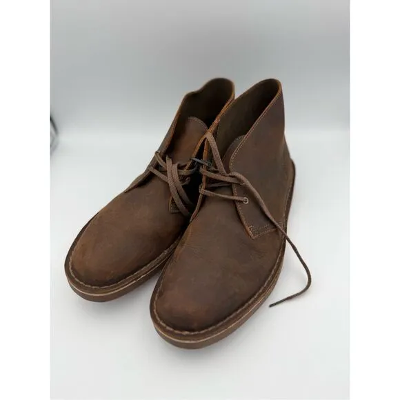 Clarks Beeswax Bushacre 3 Leather Chukka Boots Size 11