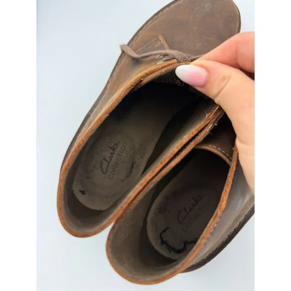 Clarks Beeswax Bushacre 3 Leather Chukka Boots Size 11