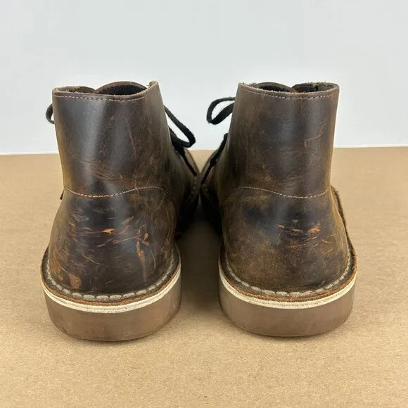 Clarks Buchacre II Leather Chukka Boots Mens 9 Brown Lace Up Casual