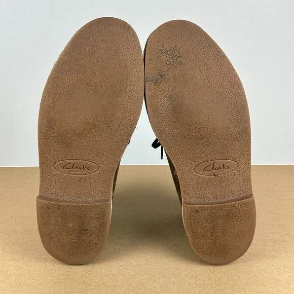 Clarks Buchacre II Leather Chukka Boots Mens 9 Brown Lace Up Casual