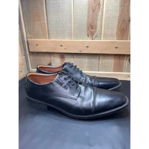 Clarks Collection Black Leather Mens Dress Shoes Size 14