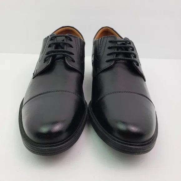 Clarks Collection Whiddon Cap Mens Size 7 Black Formal Dress Oxford Shoes
