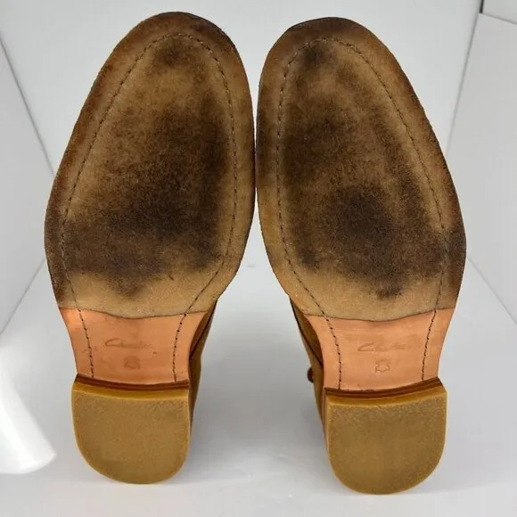 Clarks Mens 61261262 Brown Hommes Faux Leather Derby Size 13 Dress Shoes