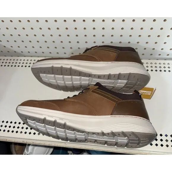 Clarks Motion Trek EZ Mens Leather Casual Slip On Sneakers Shoes Size 8 Brown