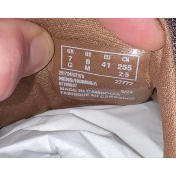 Clarks Motion Trek EZ Mens Leather Casual Slip On Sneakers Shoes Size 8 Brown