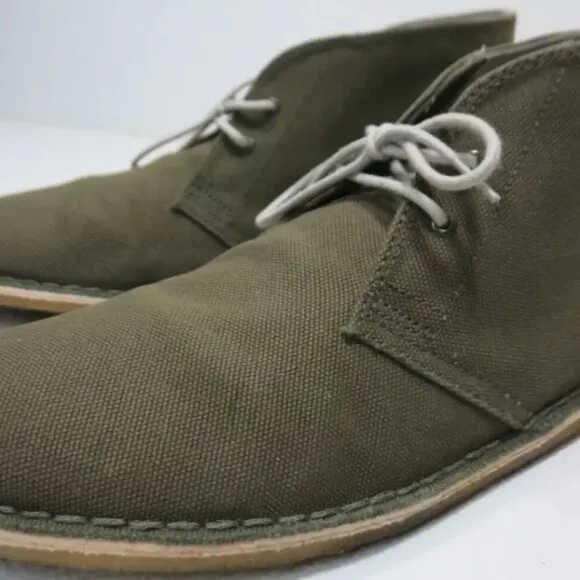 Clarks Originals Canvas Casual Comfort Chukka Desert Boots Men's Footwear 10.5
