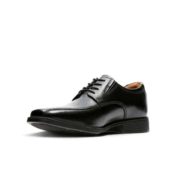 Clarks Tilden Walk‎ Black Leather Men's Size 12 M New