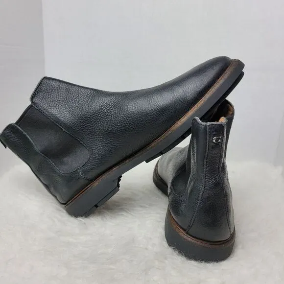 Coach Black Leather FG 2988 Chelsea Boots Size 9D