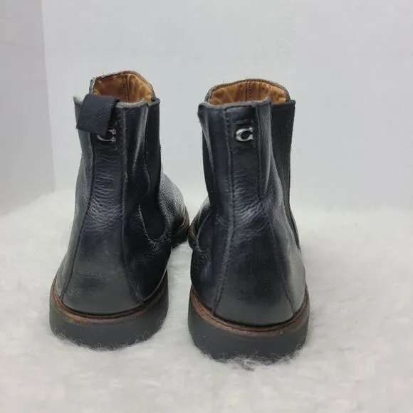 Coach Black Leather FG 2988 Chelsea Boots Size 9D