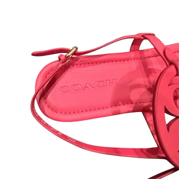 Coach Jaci Pink Sandals 9