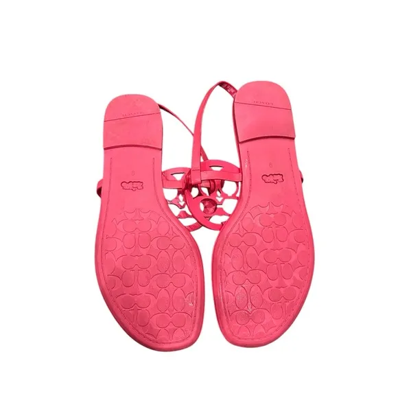 Coach Jaci Pink Sandals 9
