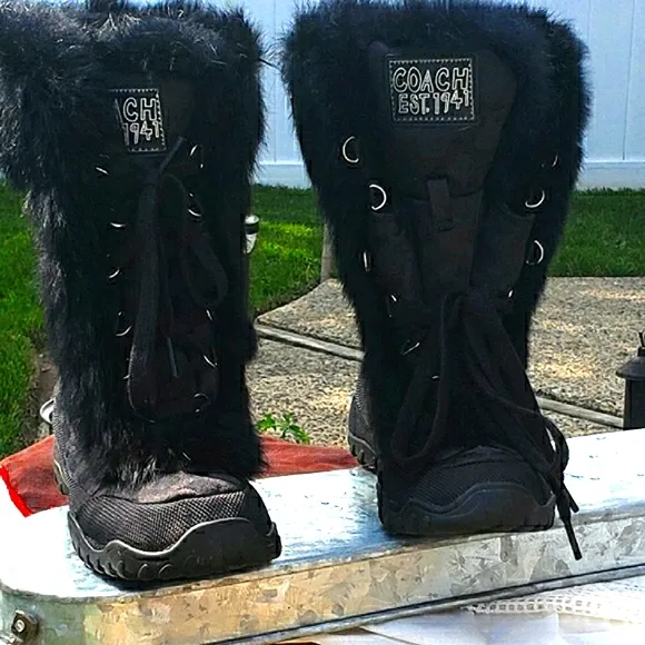 COACH JENNY - Furry Winter Boots