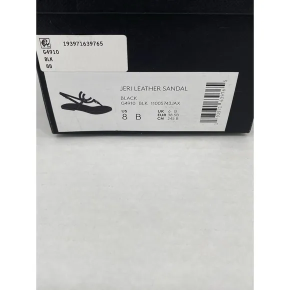 Coach Jeri Logo Sandal, Size 8, Black