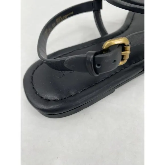 Coach Jeri Logo Sandal, Size 8, Black