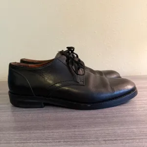 COACH Men's Black Leather Lace-Up Oxford Shoes Size 9.5 Made in Italy