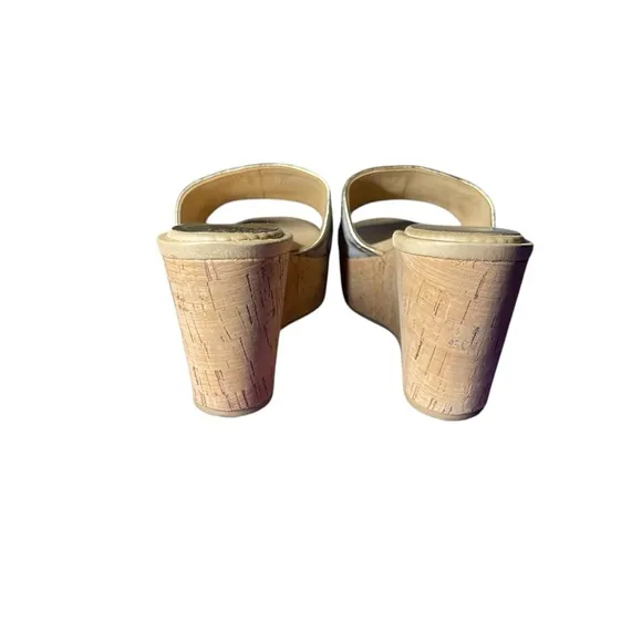 Coach Women's Beige Slide Sandals