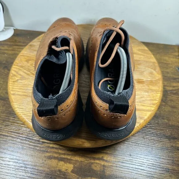 Cole Haan 4.ZeroGrand Wingtip Oxford Tan Brown Shoes Men's Size 11.5 C31884